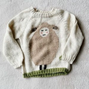 Nanay Little Sheep on the Grass Sweater